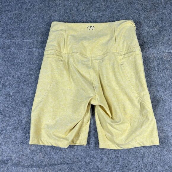 CALIA Biker Shorts Women's Small LustraLux Calming High Rise Pocket Yellow - Picture 7 of 8
